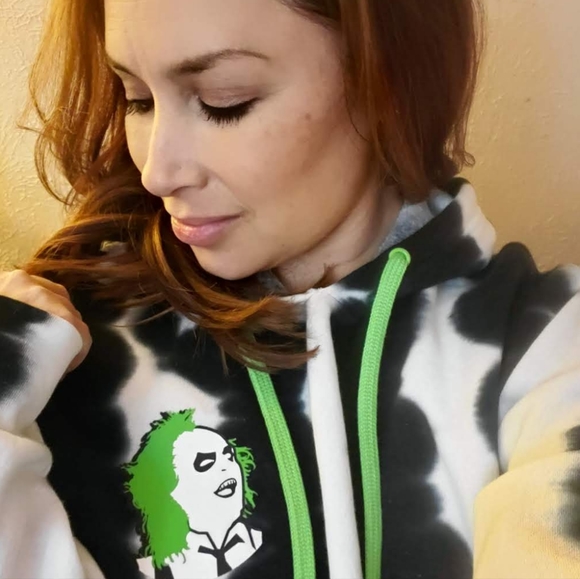 Beetlejuice SM Stripe Wash Tie Dye Hoodie - Picture 3 of 8